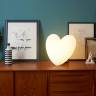 Светильник пластиковый настольный Сердце Love Lighting белый 400х270х380 мм