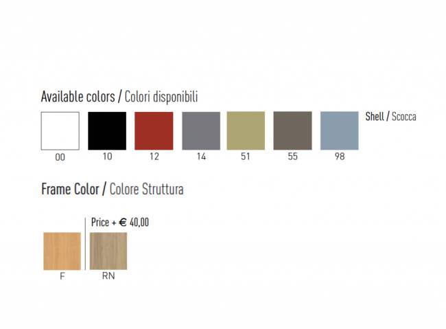 Стул пластиковый Slot Fill BL 453х460х820 мм