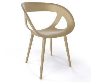 Кресло пластиковое Moema BP тортора 590х540х790 мм