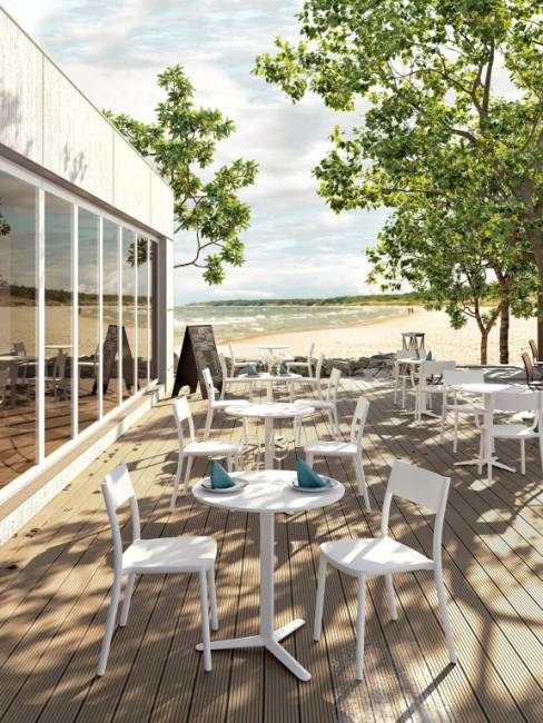 Стул пластиковый To-Me кирпичный 490х470х800 мм