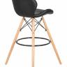 Стул барный DOBRIN BUTTERFLY BAR, ножки светлый бук, цвет чёрный