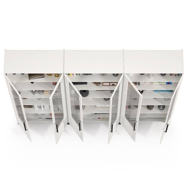 Библиотека Валенсия № 127 цвет белый шагрень