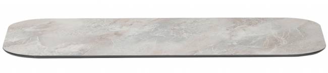 Столешница прямоугольная со скругленными углами Compact Laminate для подстолья Tripe Double каменный 1400х700х12 мм