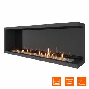 Биокамин угловой SteelHeat Leader 1400 правый (Стемалит)