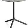 Стол ламинированный обеденный Tripe Maxi черный, зернистый Ø800х740 мм Стол ламинированный обеденный Tripe Maxi черный, зернистый Ø800х740 мм