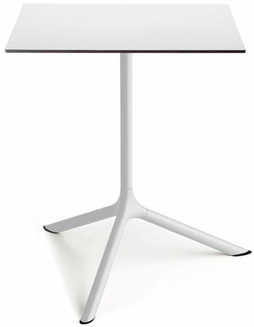 Стол ламинированный обеденный Tripe Maxi белый, белый 700х700х740 мм