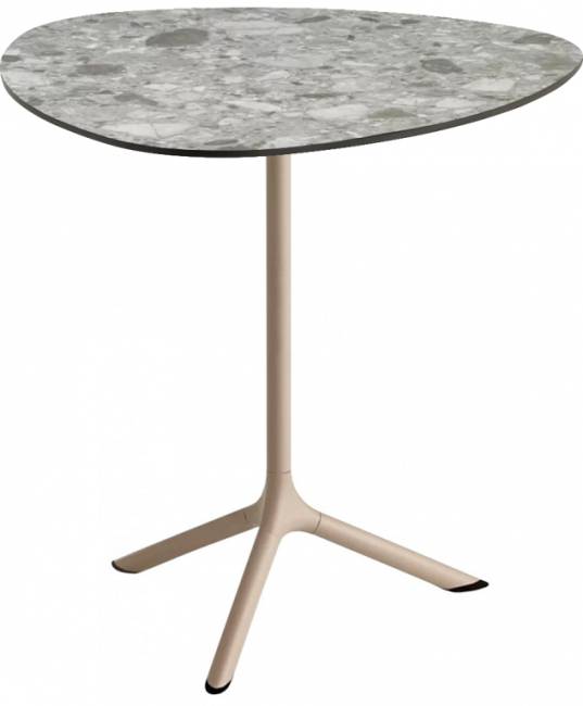 Стол ламинированный обеденный складной Tripe Folding тортора, зернистый 640х640х740 мм