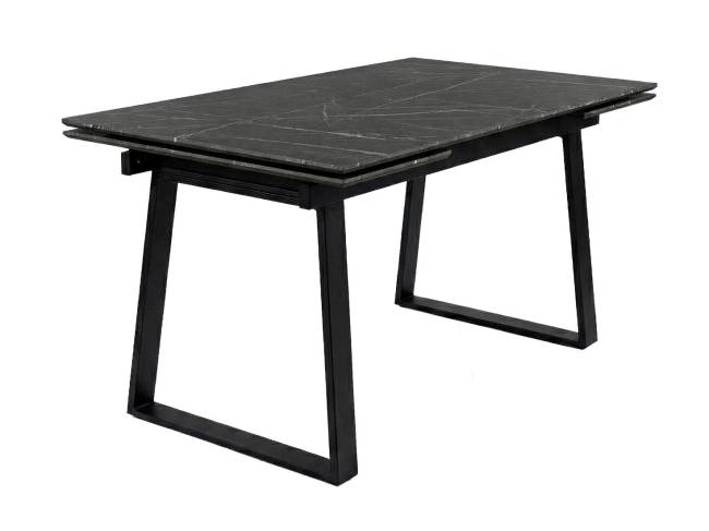 Стол DikLine DZ160 Камень Пьетра Гриджиа чёрный/черные (2 уп.)
