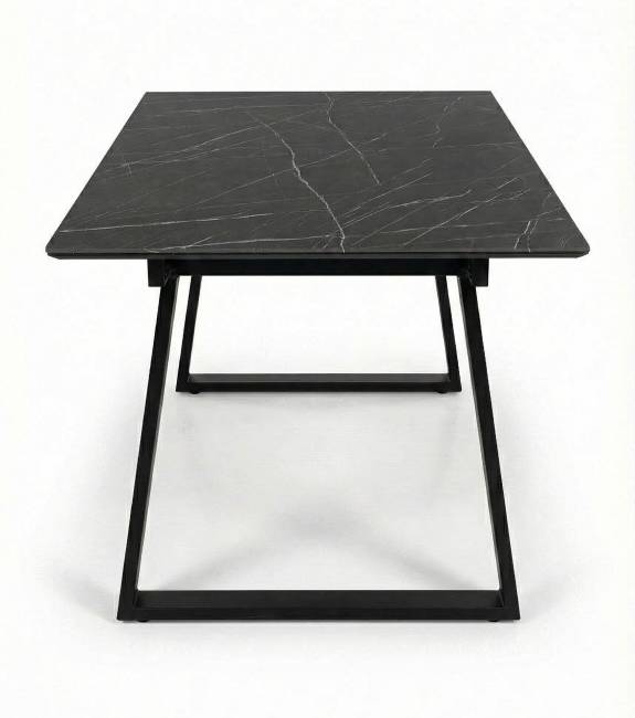 Стол DikLine DZ160 Камень Пьетра Гриджиа чёрный/черные (2 уп.)