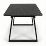 Стол DikLine DZ160 Камень Пьетра Гриджиа чёрный/черные (2 уп.)