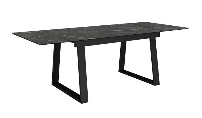 Стол DikLine DZ160 Камень Пьетра Гриджиа чёрный/черные (2 уп.)