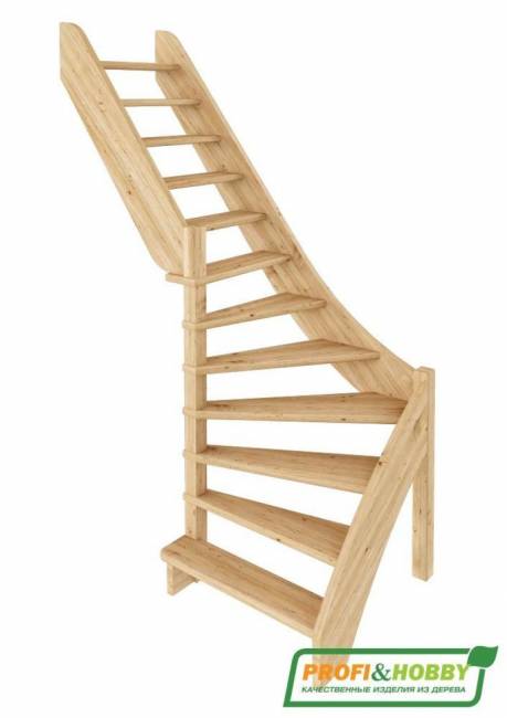 Деревянная лестница ЛС-92М/4