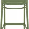 Стул пластиковый барный Marcel Bar 75 оливковый 450х520х1060 мм