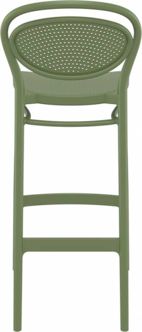 Стул пластиковый барный Marcel Bar 75 оливковый 450х520х1060 мм