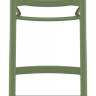 Стул пластиковый барный Marcel Bar 75 оливковый 450х520х1060 мм