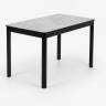 Стол DikLine SKQ120 Керамика YB8020079BG Серый/подстолье черное/опоры черные
