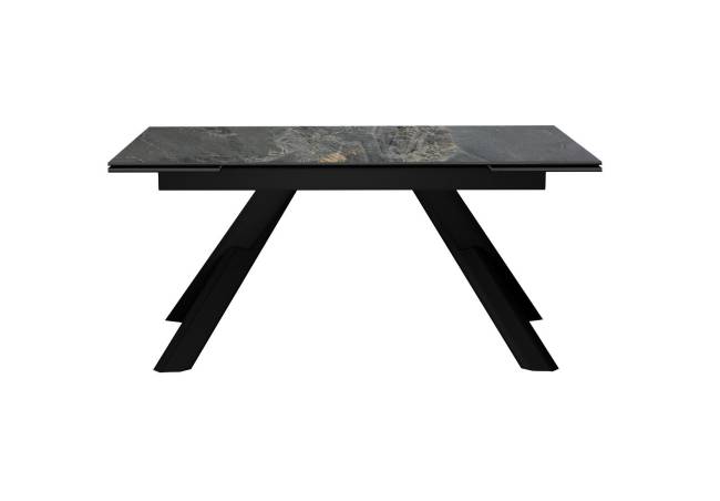 Стол DikLine DKX140 керамика Nebula Gold (мрамор глянец серый), подстолье черное, опоры черные (2уп.) Стол DikLine DKX140 керамика Nebula Gold (мрамор глянец серый), подстолье черное, опоры черные (2уп.)