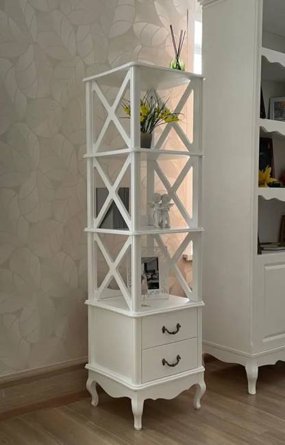 Этажерка 3 полки Малонн Ави Белый