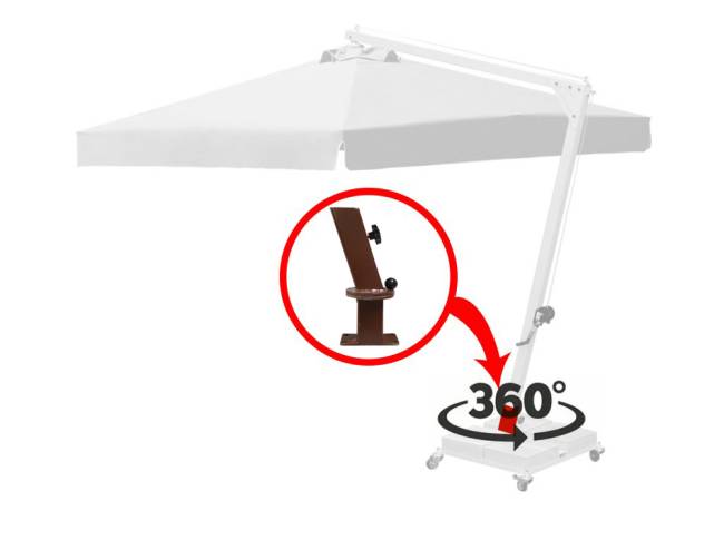 Механизм поворота зонта на 360 градусов Details