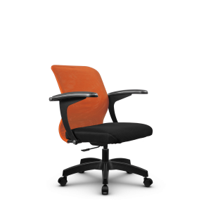 Кресло SU-M-4/подл.160/осн.005, оранжевый/черный