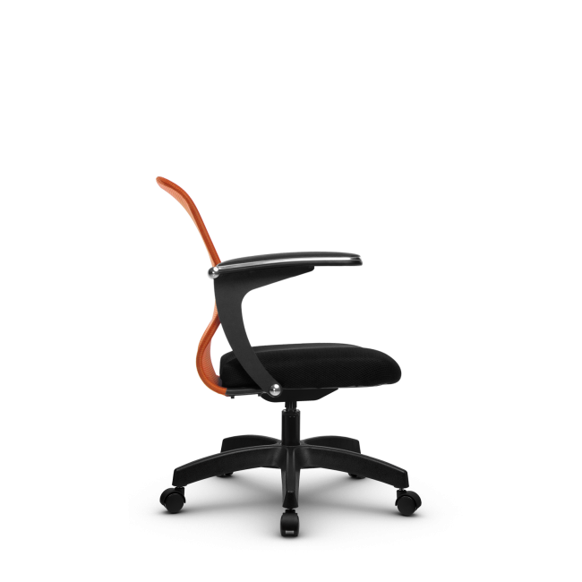 Кресло SU-M-4/подл.160/осн.005, оранжевый/черный