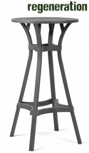 Стол пластиковый барный Combo High 60 базальт Ø600х1105 мм