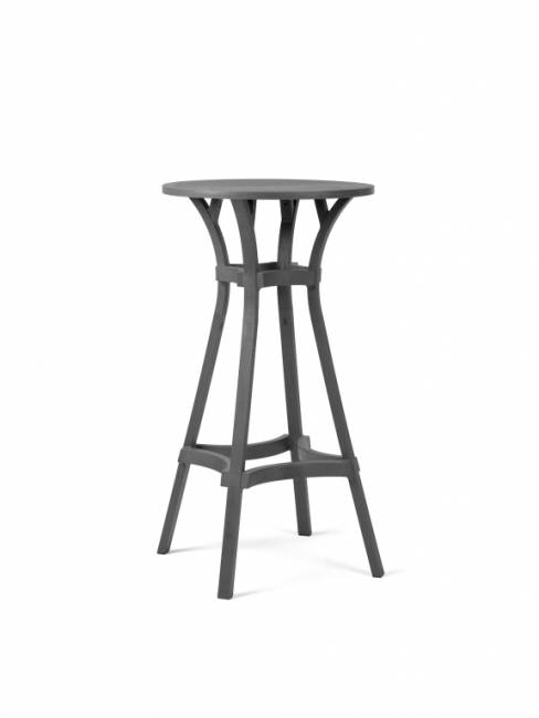 Стол пластиковый барный Combo High 60 базальт Ø600х1105 мм