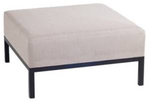 Пуф с подушкой Slim Stripe Puf антрацит, светло-серый 740х740х360 мм