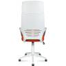 Кресло офисное / IQ / (White plastic orange) белый пластик /оранжевая ткань