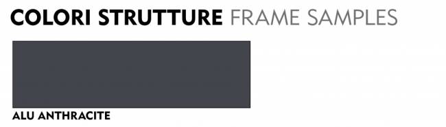 Столик металлический кофейный Bahamas антрацит Ø900х350 мм