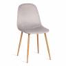 Стул BREEZE (mod. 4724) / 1 шт. в упаковке вельвет/металл, 44 х 53 х 87 см, Light grey (светло-серый) HLR14 / натуральный Light grey (светло-серый) HLR14 / натуральный вельвет/металл