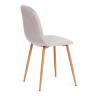 Стул BREEZE (mod. 4724) / 1 шт. в упаковке вельвет/металл, 44 х 53 х 87 см, Light grey (светло-серый) HLR14 / натуральный Light grey (светло-серый) HLR14 / натуральный вельвет/металл