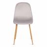 Стул BREEZE (mod. 4724) / 1 шт. в упаковке вельвет/металл, 44 х 53 х 87 см, Light grey (светло-серый) HLR14 / натуральный Light grey (светло-серый) HLR14 / натуральный вельвет/металл
