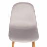 Стул BREEZE (mod. 4724) / 1 шт. в упаковке вельвет/металл, 44 х 53 х 87 см, Light grey (светло-серый) HLR14 / натуральный Light grey (светло-серый) HLR14 / натуральный вельвет/металл