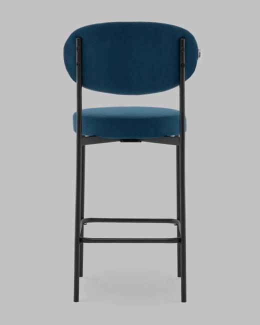 Стул Полубарный Бриф DD велюр синий