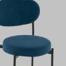 Стул Полубарный Бриф DD велюр синий