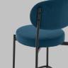 Стул Полубарный Бриф DD велюр синий