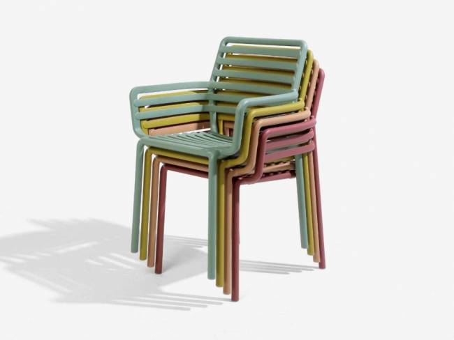 Кресло пластиковое Doga мятный 600х565х835 мм