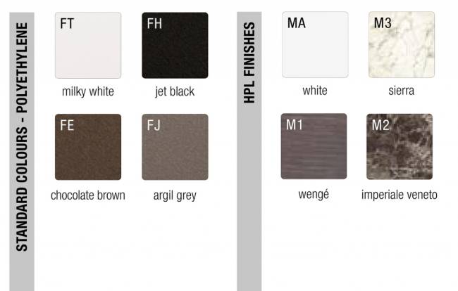 Стойка пластиковая барная Cordiale Corner Standard 700х700х1100 мм