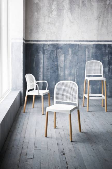 Стул пластиковый Panama BL белый 460х570х830 мм