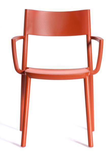 Кресло пластиковое To-Me B кирпичный 490х470х800 мм Кресло пластиковое To-Me B кирпичный 490х470х800 мм