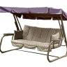 Качели садовые 3-х местные Родео-2, коричневый, бежевый
