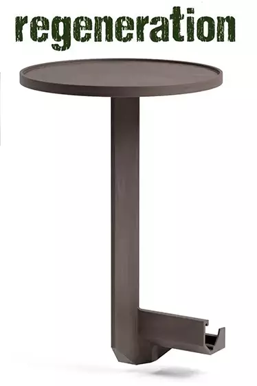 Столик пластиковый боковой Maximo Tavolino 33 терра Ø330х410 мм