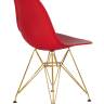 Набор 4 шт Стул обеденный DOBRIN DSR, ножки золотые, цвет красный (R-02)