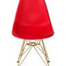 Набор 4 шт Стул обеденный DOBRIN DSR, ножки золотые, цвет красный (R-02)