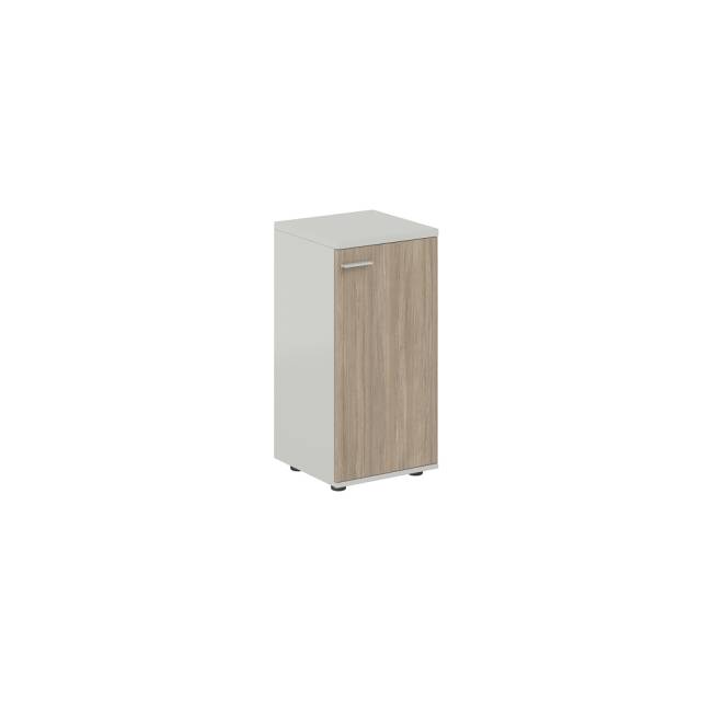 SG.816.SH.OD.R / Шкаф низкий 400х400х825, 1 дв., з.ст ЛДСП, правый / корпус: серый бархат; фасад: дуб темный