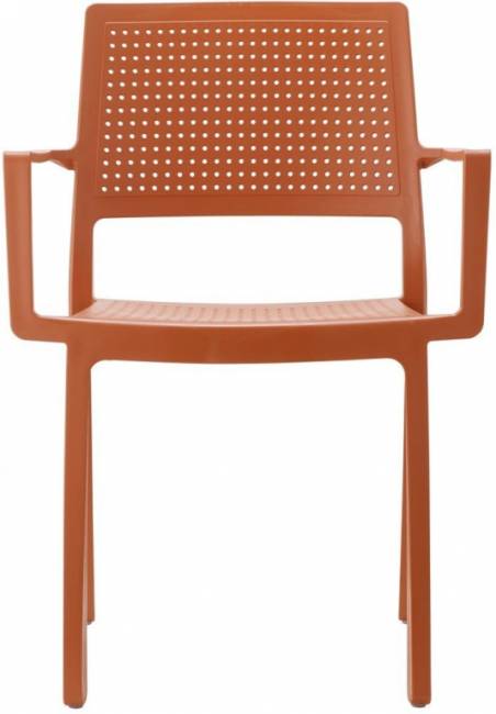 Кресло пластиковое Emi терракотовый 570х485х840 мм Кресло пластиковое Emi терракотовый 570х485х840 мм