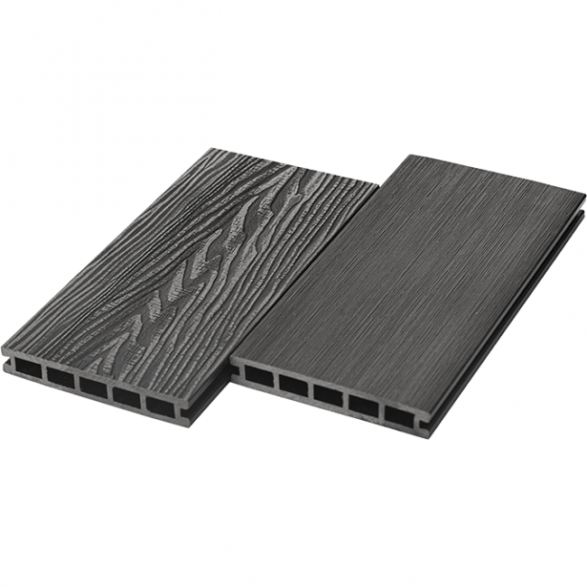 Террасная доска из ДПК UnoDeck Vintage, 150х24х3000/4000 4000, Графит Террасная доска из ДПК UnoDeck Vintage, 150х24х3000/4000 4000, Графит