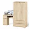 Шкаф-комод Мори МШ900 2 ящика и две дверки со столом компьютерным МС-1 левым Мори цвет дуб сонома