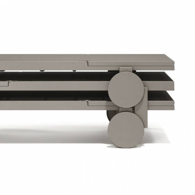 Лежак пластиковый Gatsby Basic тортора 1970х710х355 мм